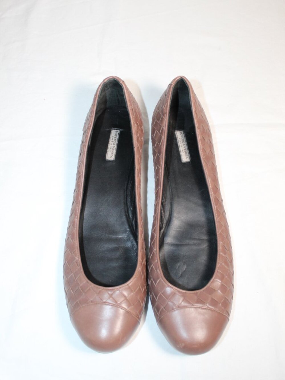 Bottega Veneta Intrecciato Woven Leather Ballet Flats Loafers 41